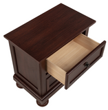 Claribelle Cherry Storage Sleigh Bedroom Set