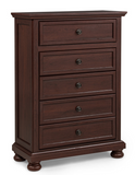 Claribelle Cherry Storage Sleigh Bedroom Set