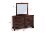 Claribelle Cherry Storage Sleigh Bedroom Set