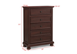 Claribelle Cherry Storage Sleigh Bedroom Set