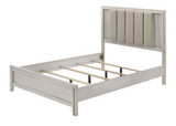 Carlton White Mist Upholstered Bedroom Set - OLIVIA FURNITURE