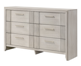 Carlton White Mist Upholstered Bedroom Set - OLIVIA FURNITURE