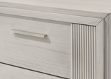 Carlton White Mist Upholstered Bedroom Set - OLIVIA FURNITURE