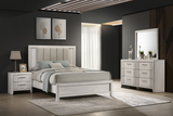 Carlton White Mist Upholstered Bedroom Set - OLIVIA FURNITURE
