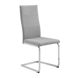 D201 Gray Glass Table + 6 Chairs