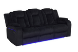 Hulk10 Black 3PC Reclining Set