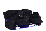 Hulk10 Black 3PC Reclining Set