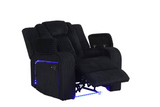 Hulk10 Black 3PC Reclining Set