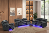 Isabel Black 3PC Reclining Set
