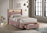 Cupid Pink Twin Size Platform Bed