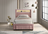 Cupid Pink Twin Size Platform Bed