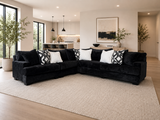 9650 Oversized Sectional (Black)