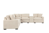 Barista Beige 8PC Modular Sectional Set (w/ Bluetooth Speaker)