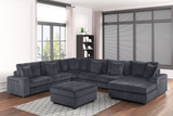 Bazooka Charcoal 7PC Sectional