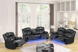 Ace Black 3PC Reclining Set