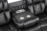 Ace Black 3PC Reclining Set