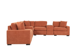 Barista Rust 8PC Modular Sectional Set (w/ Bluetooth Speaker)