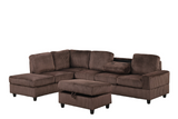 51Heights Reversible Sectional + Ottoman