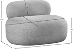 Venti Boucle Fabric Living Room Set