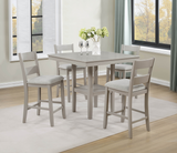 Lester Greige 5-Piece Counter Height Dining Set