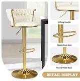 1139 Black and Beige Barstools