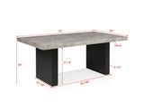 Sebastian Black/Gray Dining Table