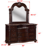 Stanley Cherry Brown Bedroom Mirror (Mirror Only) - Crown Mark | Olivia Furniture
