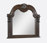 Stanley Coffee Brown Upholstered Sleigh Bedroom Set