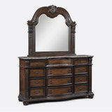 Stanley Coffee Brown Upholstered Sleigh Bedroom Set