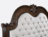 Stanley Coffee Brown Upholstered Sleigh Bedroom Set