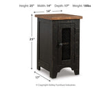 Valebeck Coffee Table and 2 Chairside End Tables