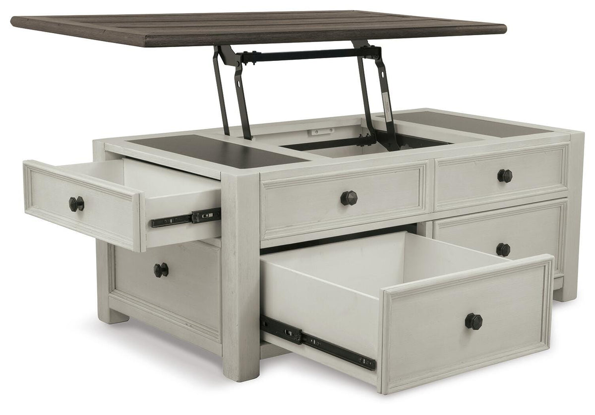 Bolanburg Coffee Table and 2 Chairside End Tables with Console