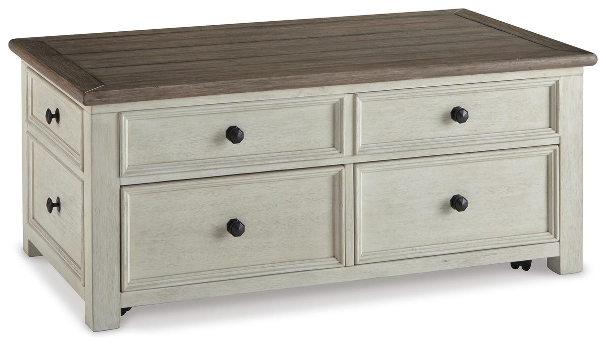 Bolanburg Coffee Table and 2 Chairside End Tables with Console
