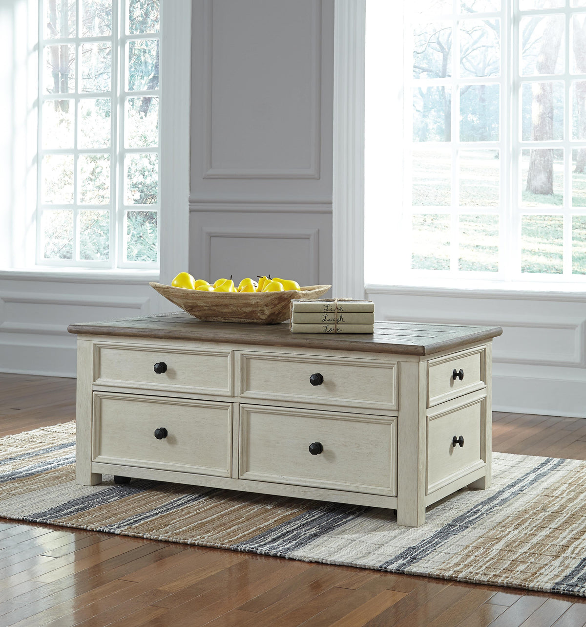 Bolanburg Coffee Table with End Table and Chairside End Table