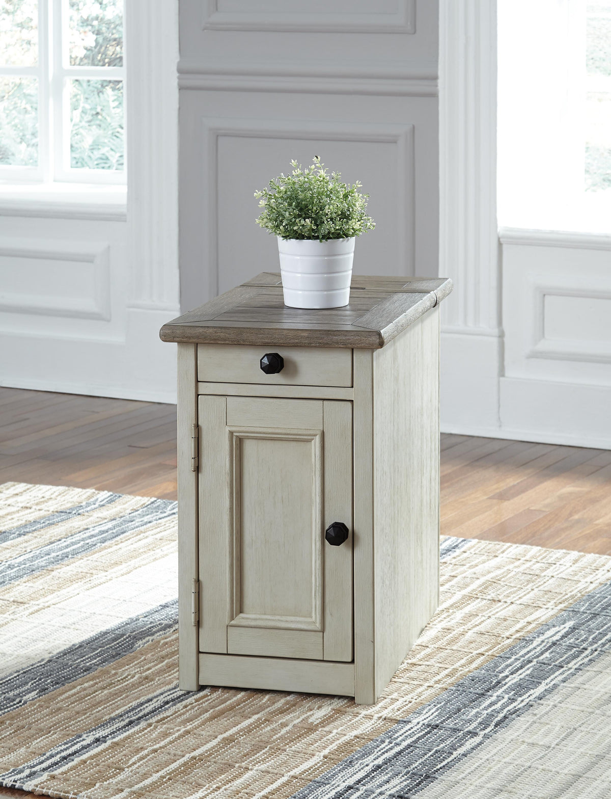 Bolanburg Coffee Table and 2 Chairside End Tables with Console