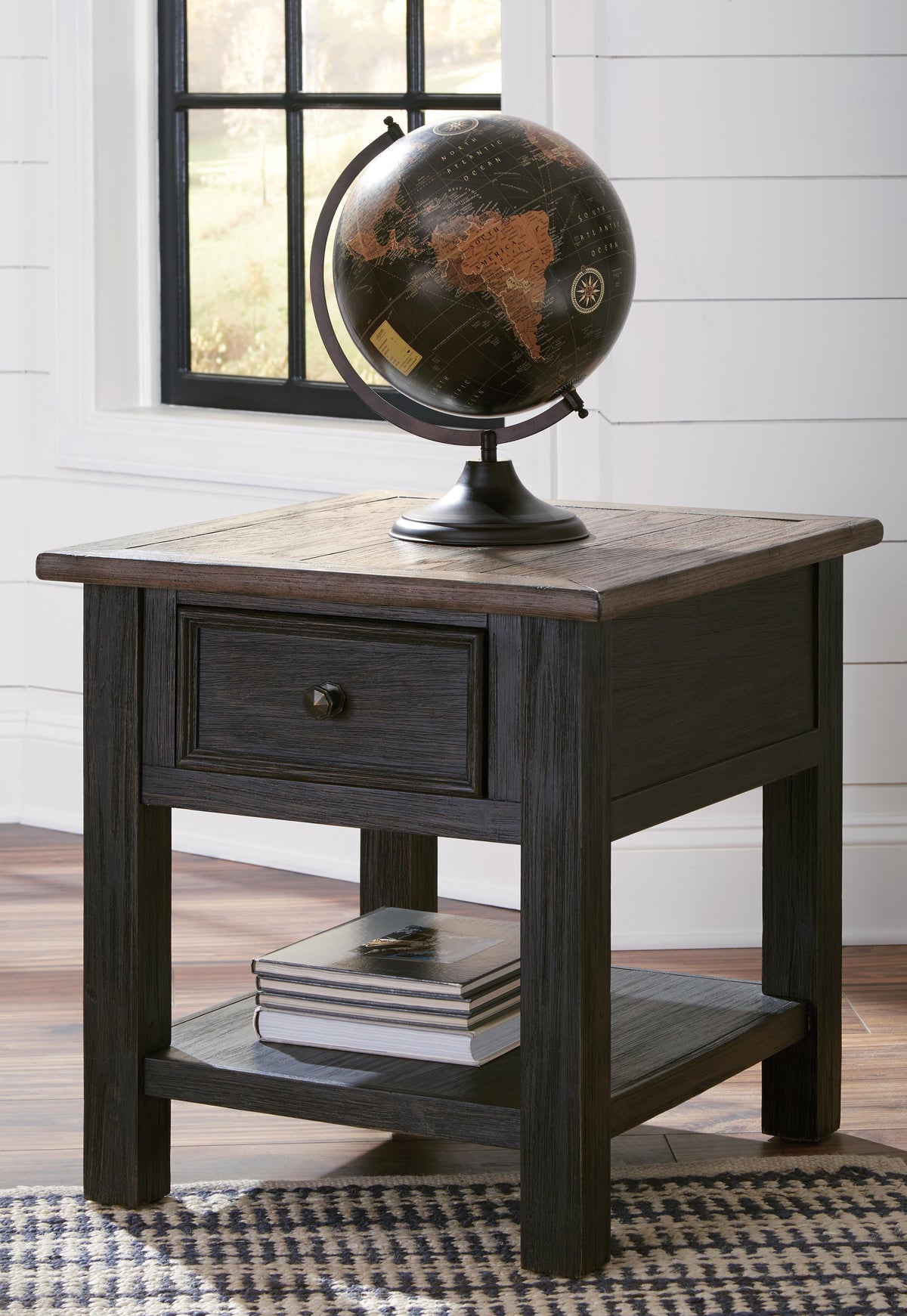 Tyler Creek Coffee Table and 2 End Tables with Console