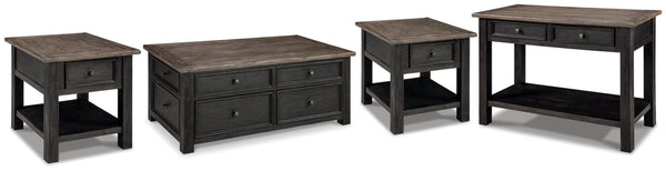 Tyler Creek Coffee Table and 2 End Tables with Console