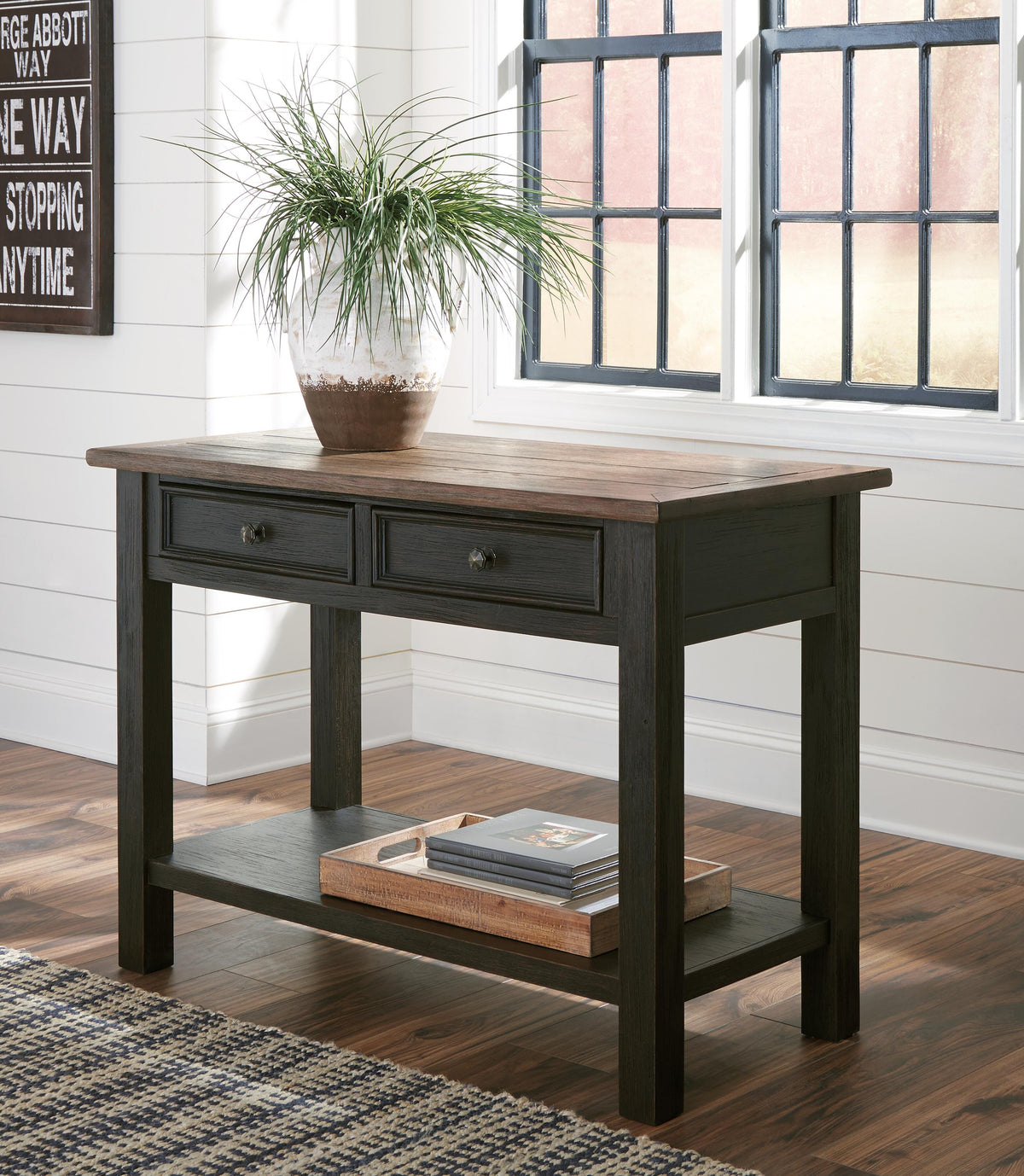 Tyler Creek Coffee Table and 2 End Tables with Console