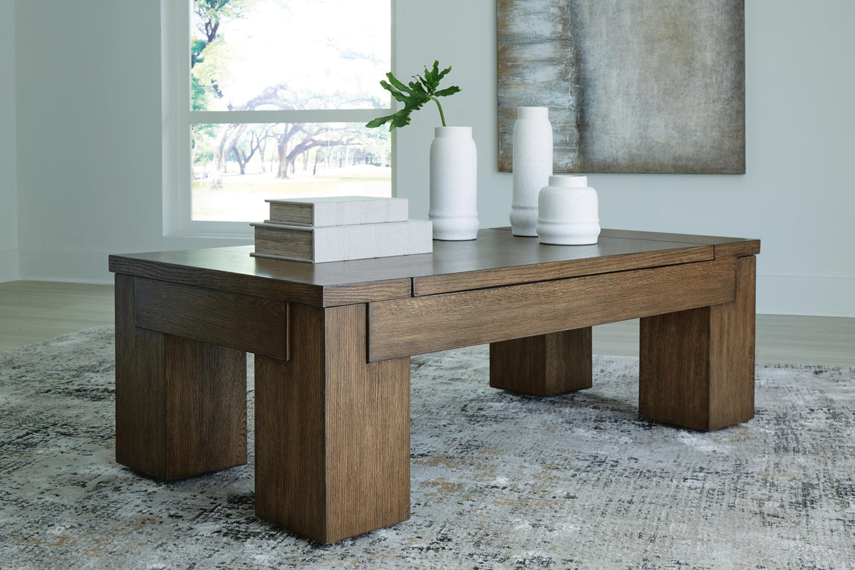 Rosswain Lift-top Coffee Table and 2 End Tables