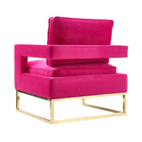Avery Performance Velvet Accent Chair - Pink