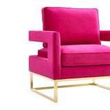 Avery Performance Velvet Accent Chair - Pink