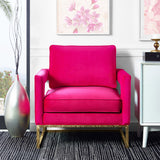 Avery Performance Velvet Accent Chair - Pink