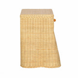 Pentra 25" Natural Rattan Nightstand With Drawer