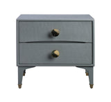 Divine 25" 2-Drawer Nightstand - Grey