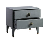 Divine 25" 2-Drawer Nightstand - Grey