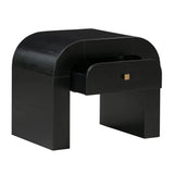 Hump 26" Arched Nightstand With Drawer - Black