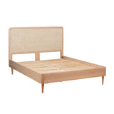 Carmen Natural Ash and Cane Bed - Queen