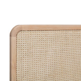 Carmen Natural Ash and Cane Bed - Queen