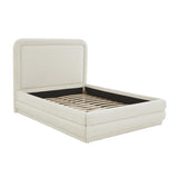 Briella Performance Velvet Bed - Cream / Queen