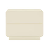 Sagura 28" 2-Drawer Nightstand - Cream